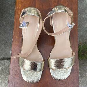 Women’s Gold Sandal Heels